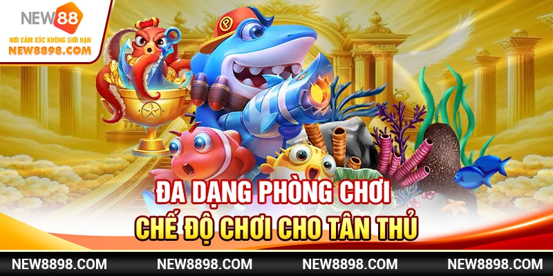 Đa dạng phòng chơi, chế độ chơi cho tân thủ