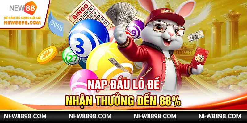 Nạp đầu lô đề nhận thưởng đến 88%