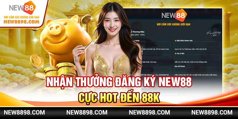Nhận Thưởng New88 Tức Thì, Trải Nghiệm Nạp Đầu Nhanh Gọn 1 Nhận thưởng đăng ký New88 cực hot đến 88K