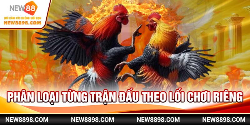 Phân loại từng trận đấu theo lối chơi riêng