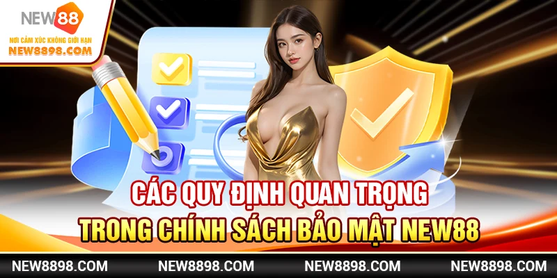 Các quy định quan trọng trong chính sách bảo mật New88